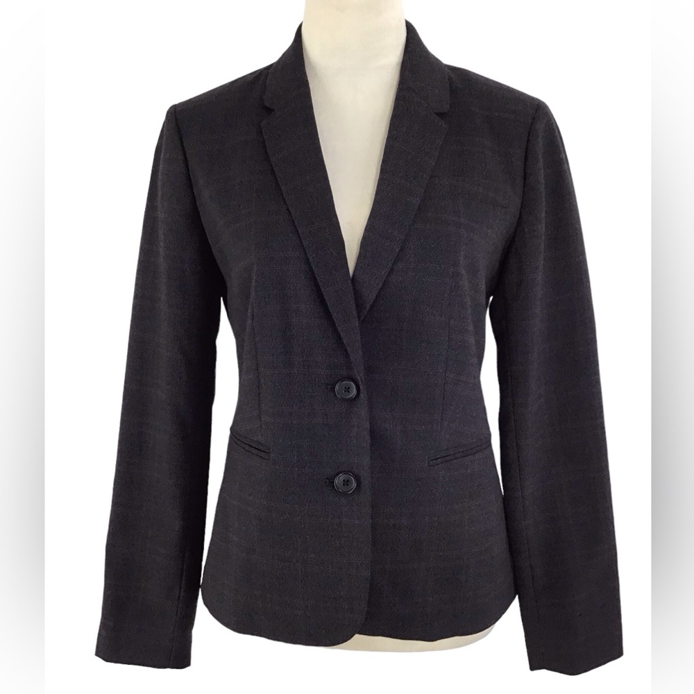 Banana Republic Plaid Double Button Blazer Size 4